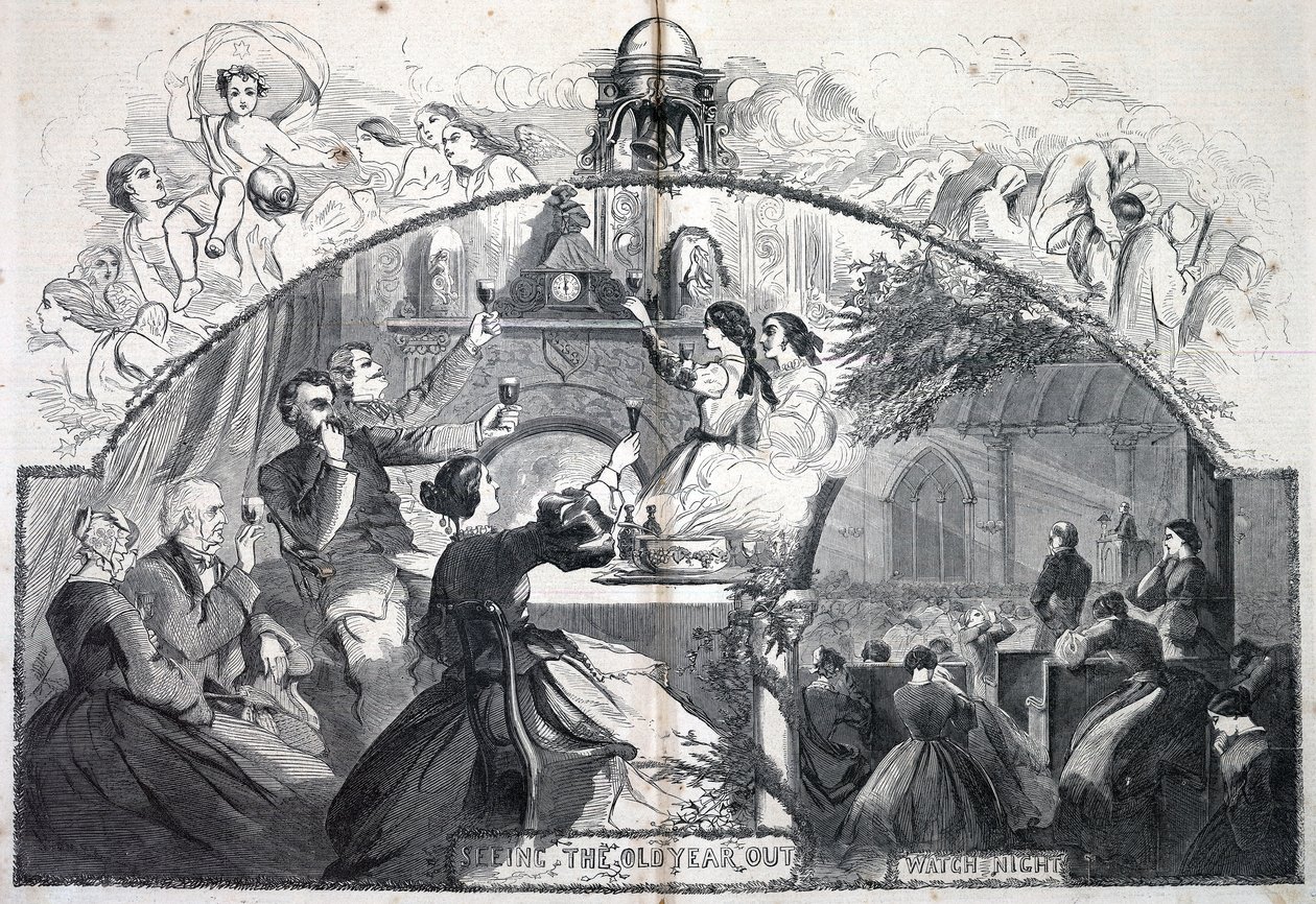 A régi év búcsúztatása, a Harper’s Weekly 1861. január 5-i számából alkotó: Winslow Homer