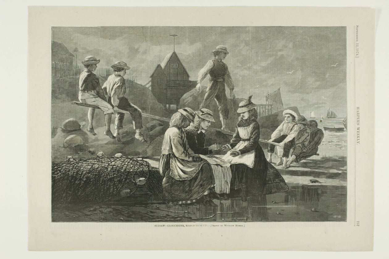 Seesaw-Gloucester, Massachusetts alkotó: Winslow Homer