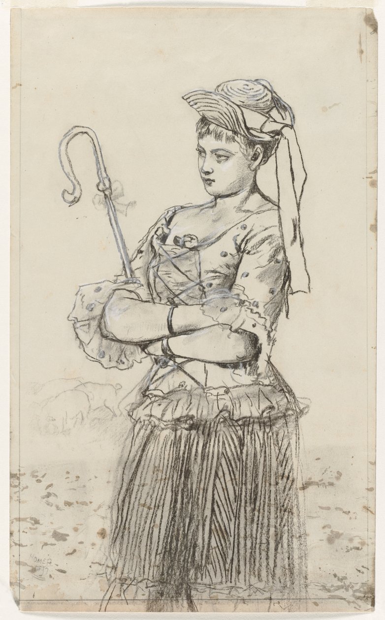 Pásztorlány alkotó: Winslow Homer