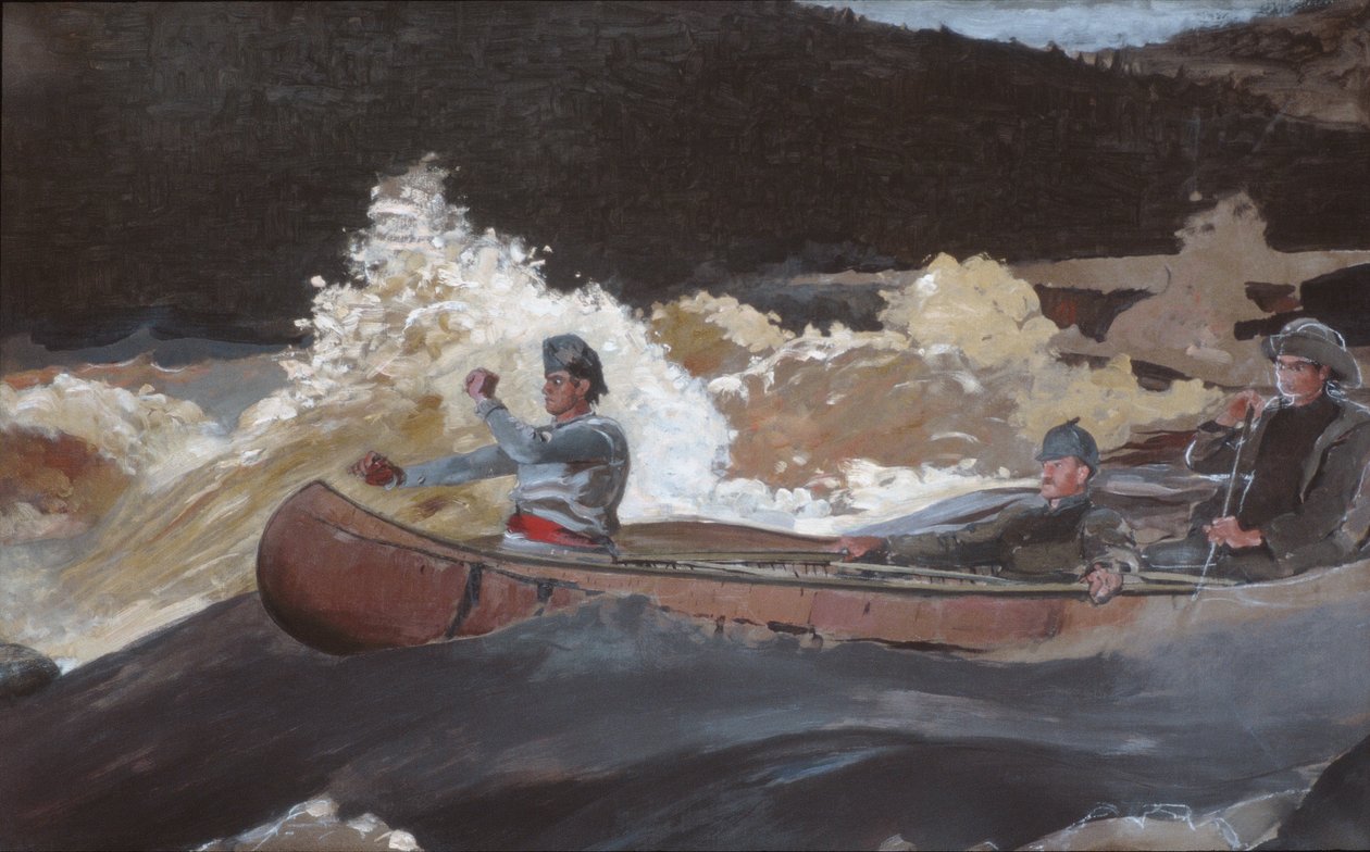 Shooting the Rapids, Saguenay River alkotó: Winslow Homer