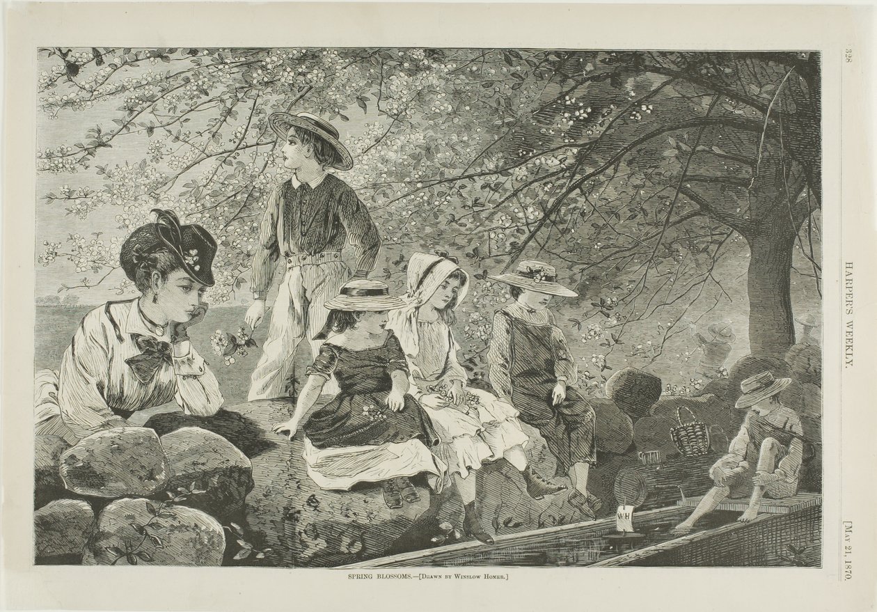 Tavaszi virágok alkotó: Winslow Homer