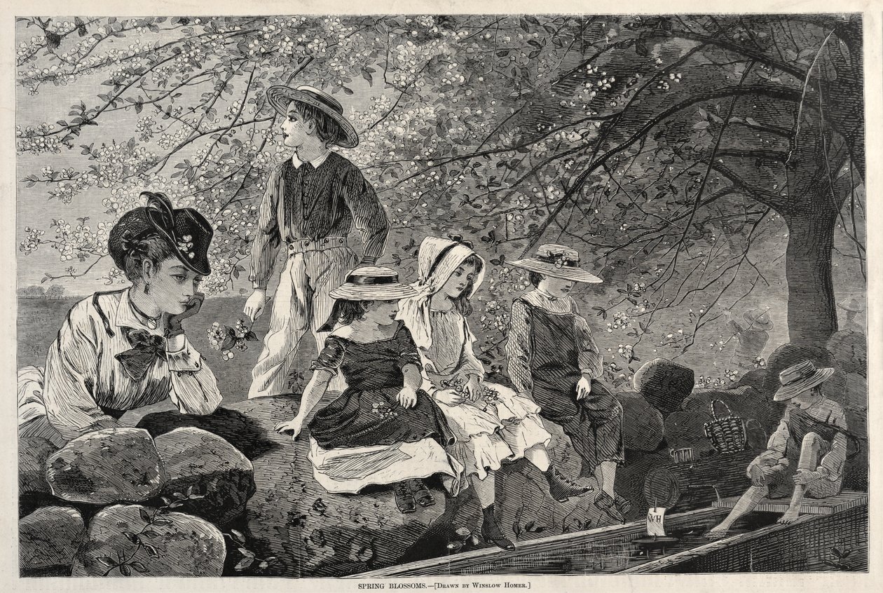Tavaszi virágok alkotó: Winslow Homer