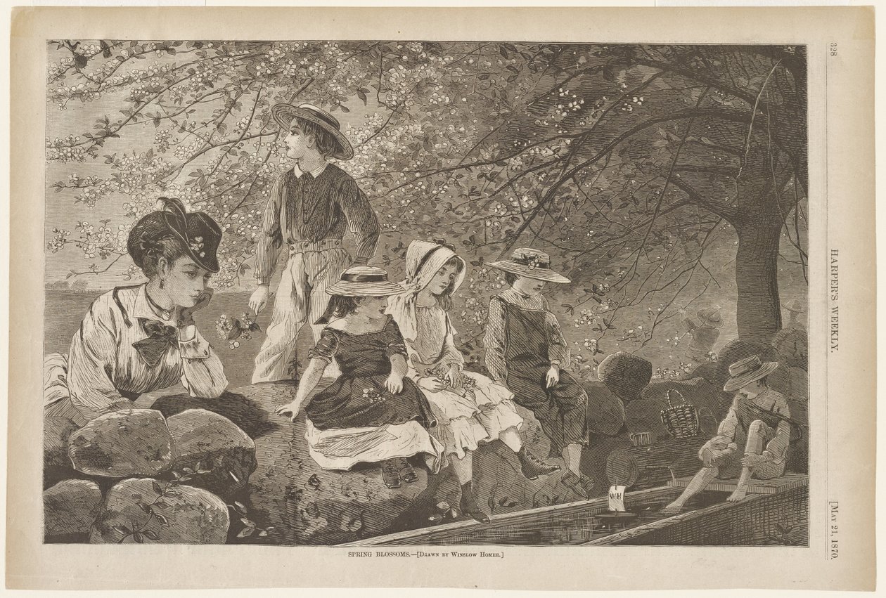 Tavaszi virágok alkotó: Winslow Homer
