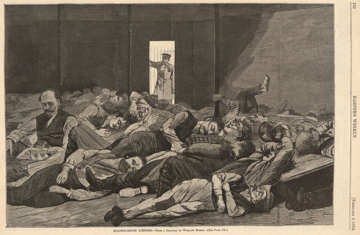 Station-House Lodgers, Harperből alkotó: Winslow Homer