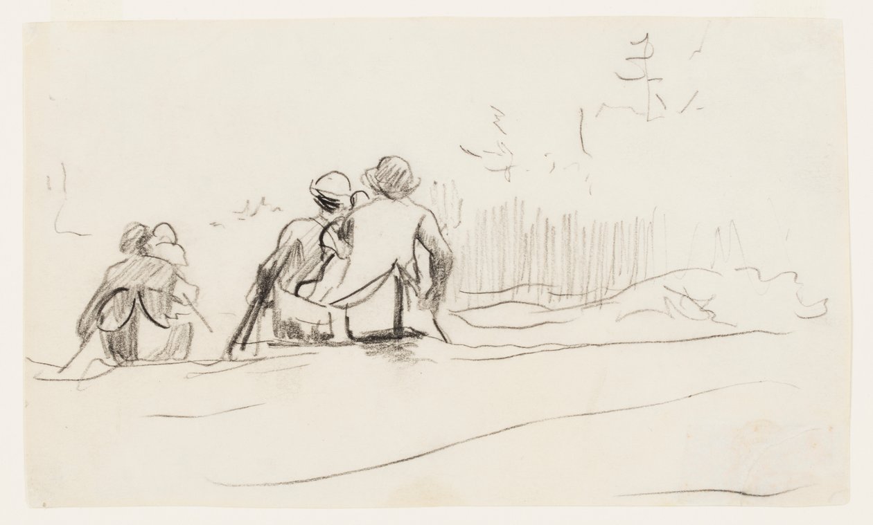 Két kenu szigorú kilátása alkotó: Winslow Homer