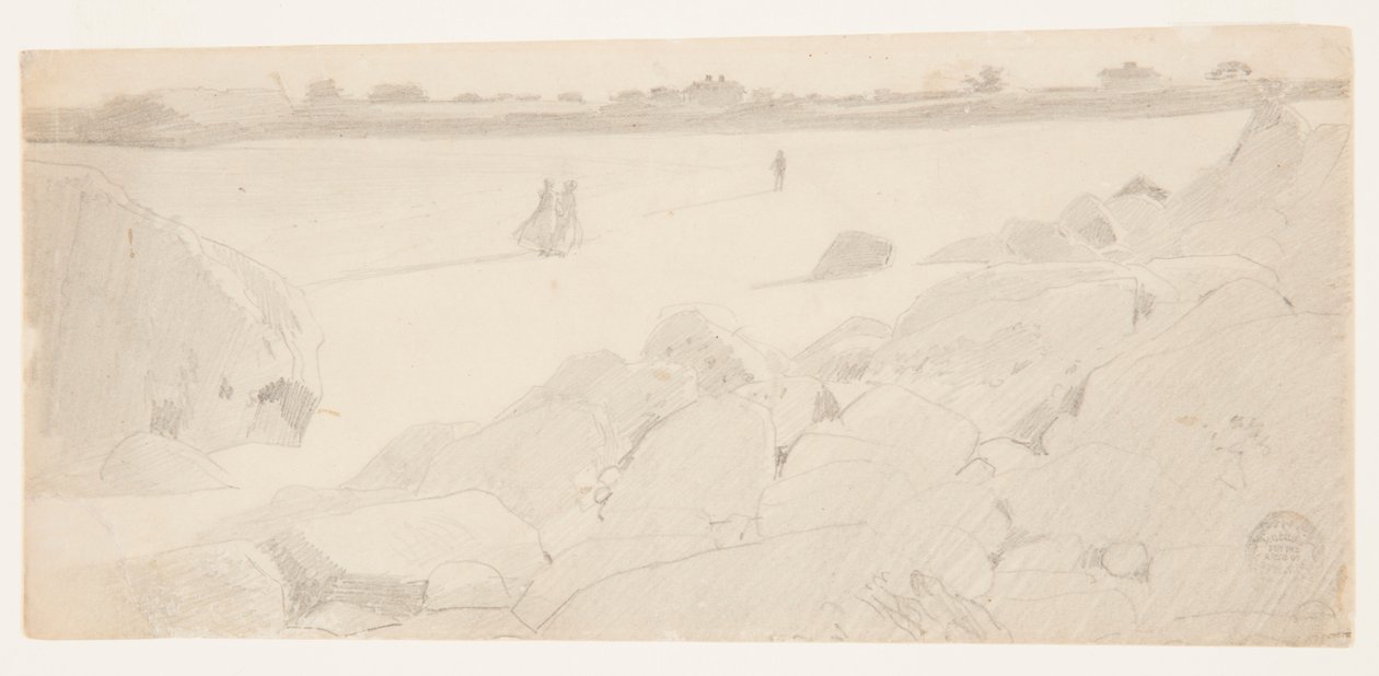 Tanulmány a "Sziklás partról és a sirályokról" alkotó: Winslow Homer