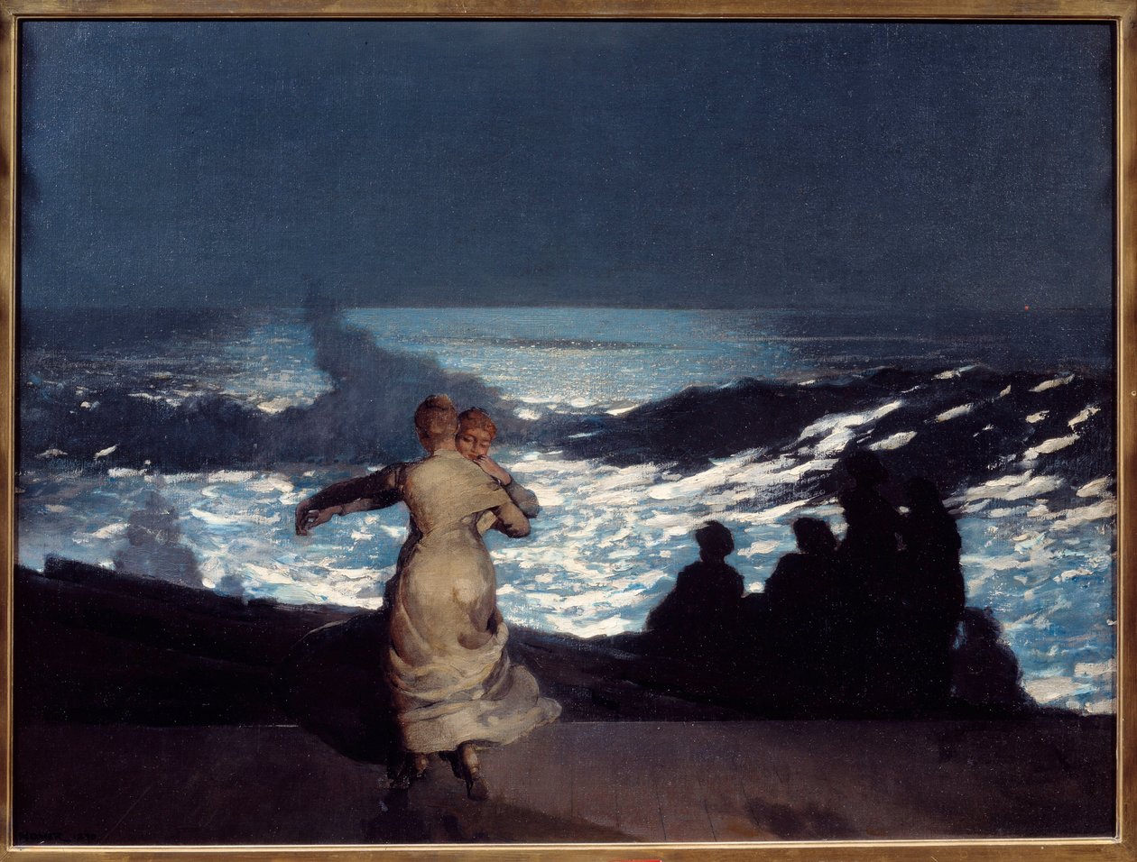 Nyári éj. Holdfényben táncoló nők. Winslow Homer festménye (1836-1910) Ec. Am alkotó: Winslow Homer