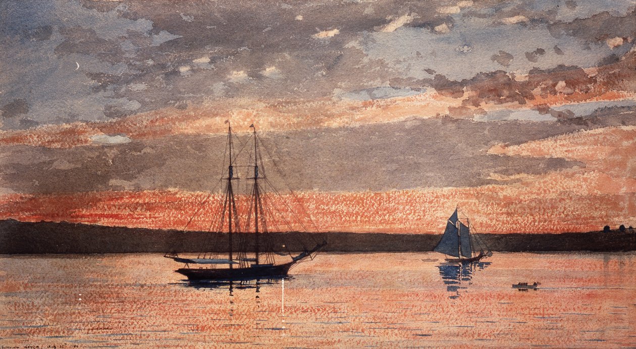 Naplemente Gloucesterben alkotó: Winslow Homer