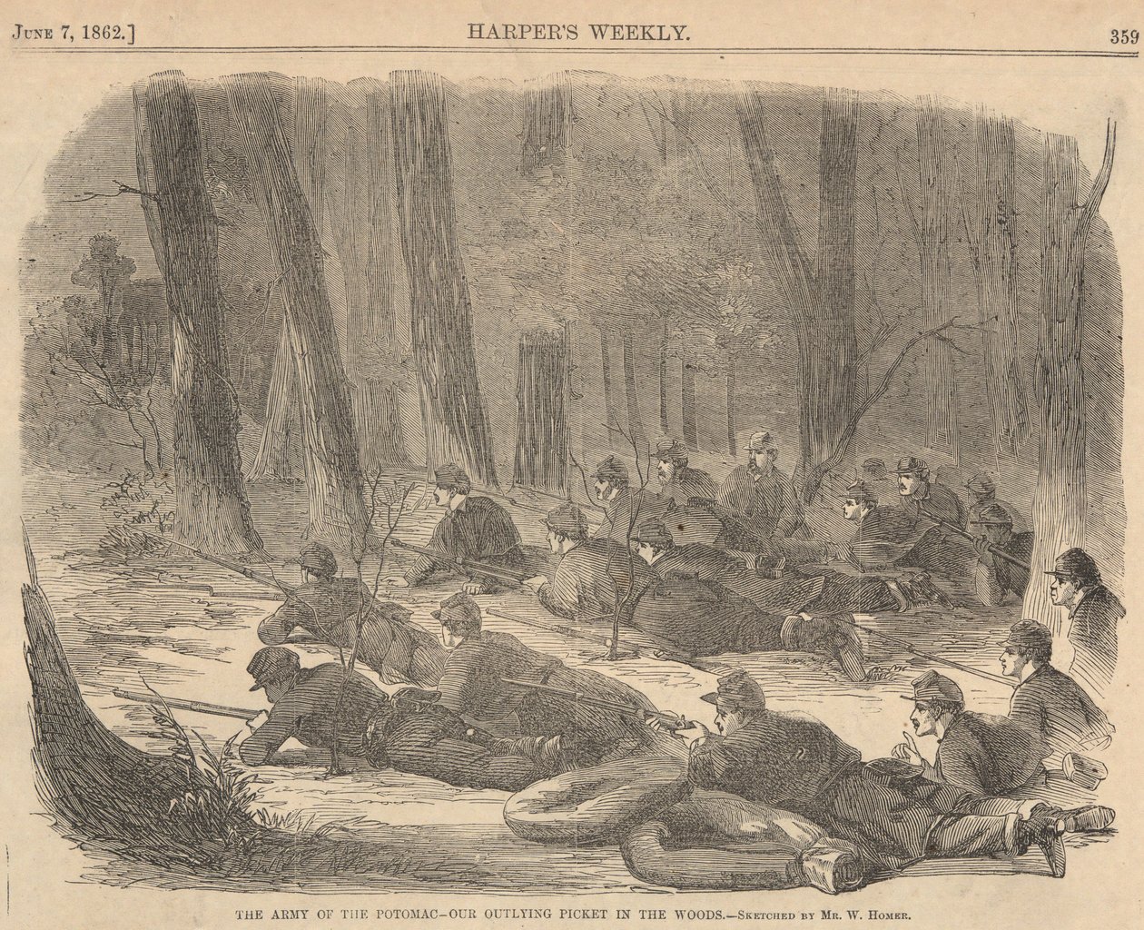 A Potomac hadserege alkotó: Winslow Homer