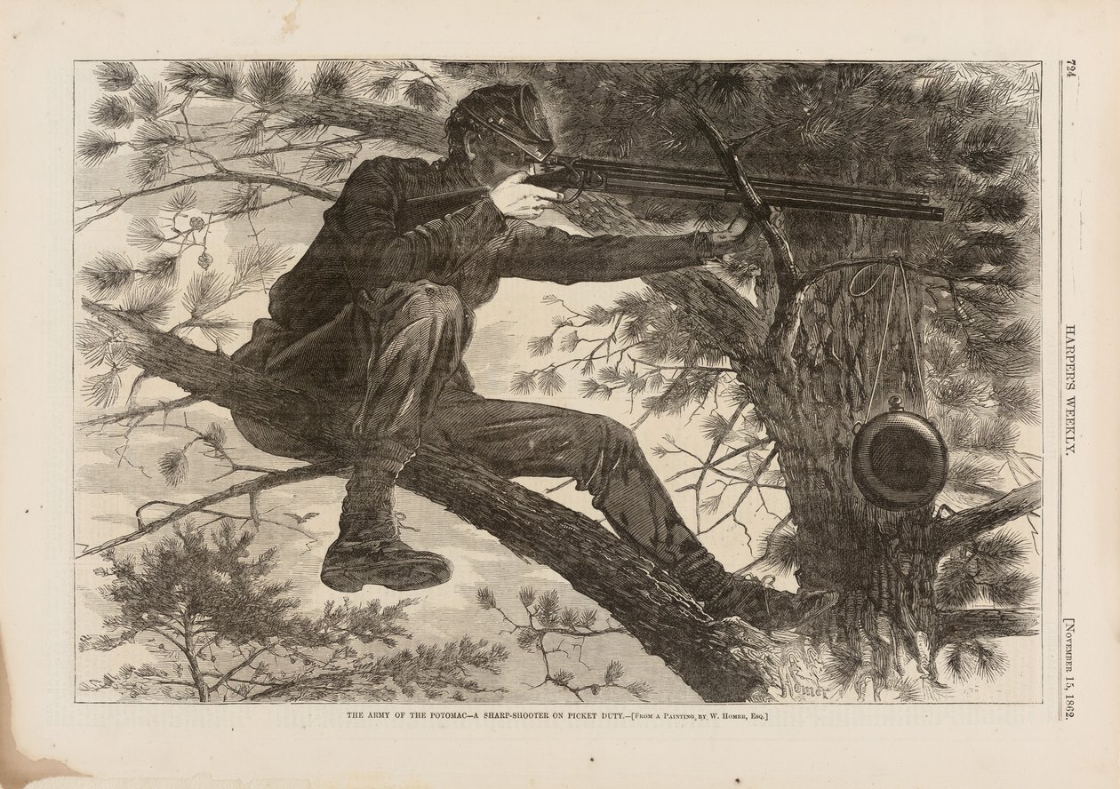 A Potomac hadserege, A Sharp-Shooter on Picket Duty, megjelent a Harper
