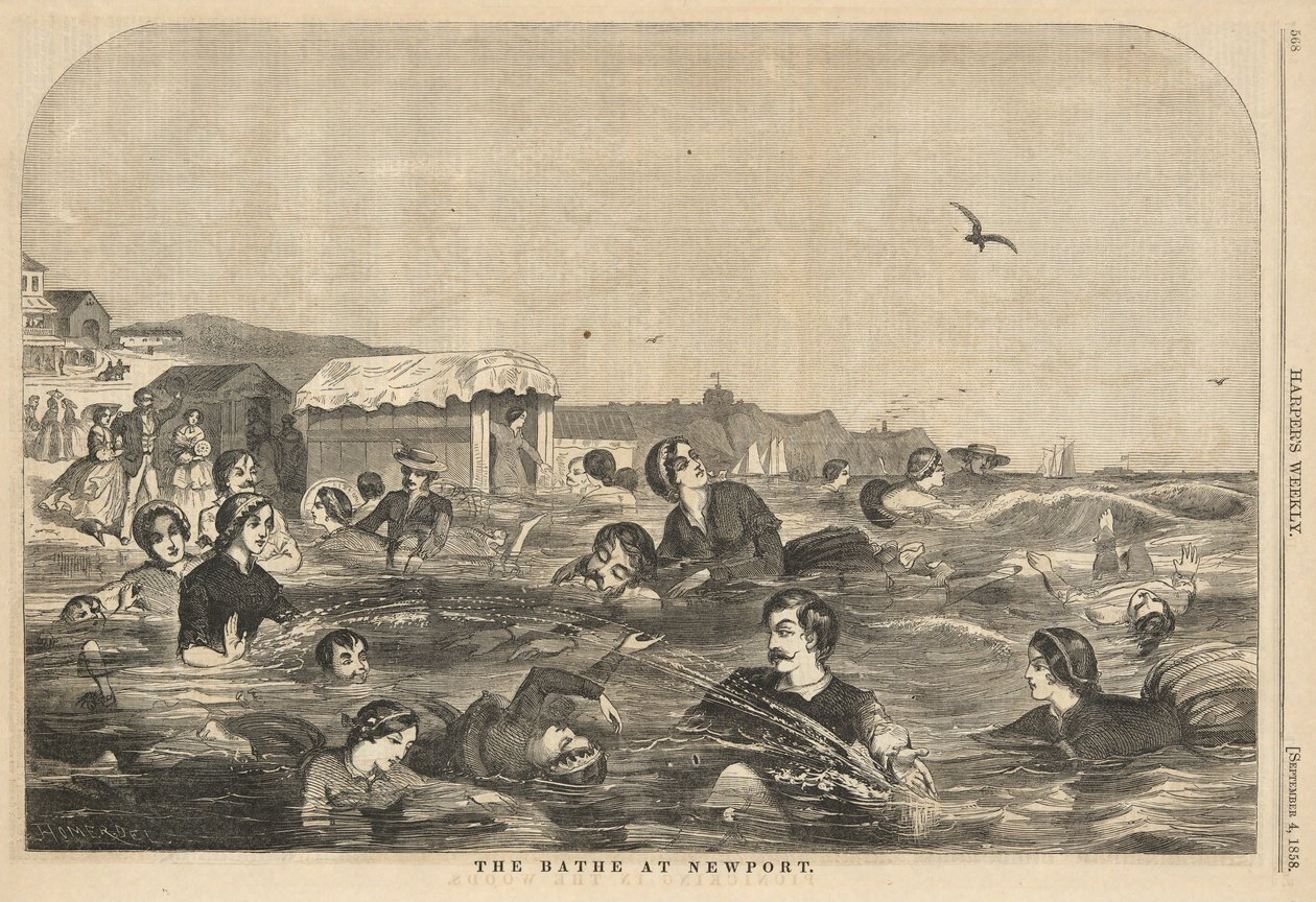 The Bathe at Newport, Harpertől alkotó: Winslow Homer