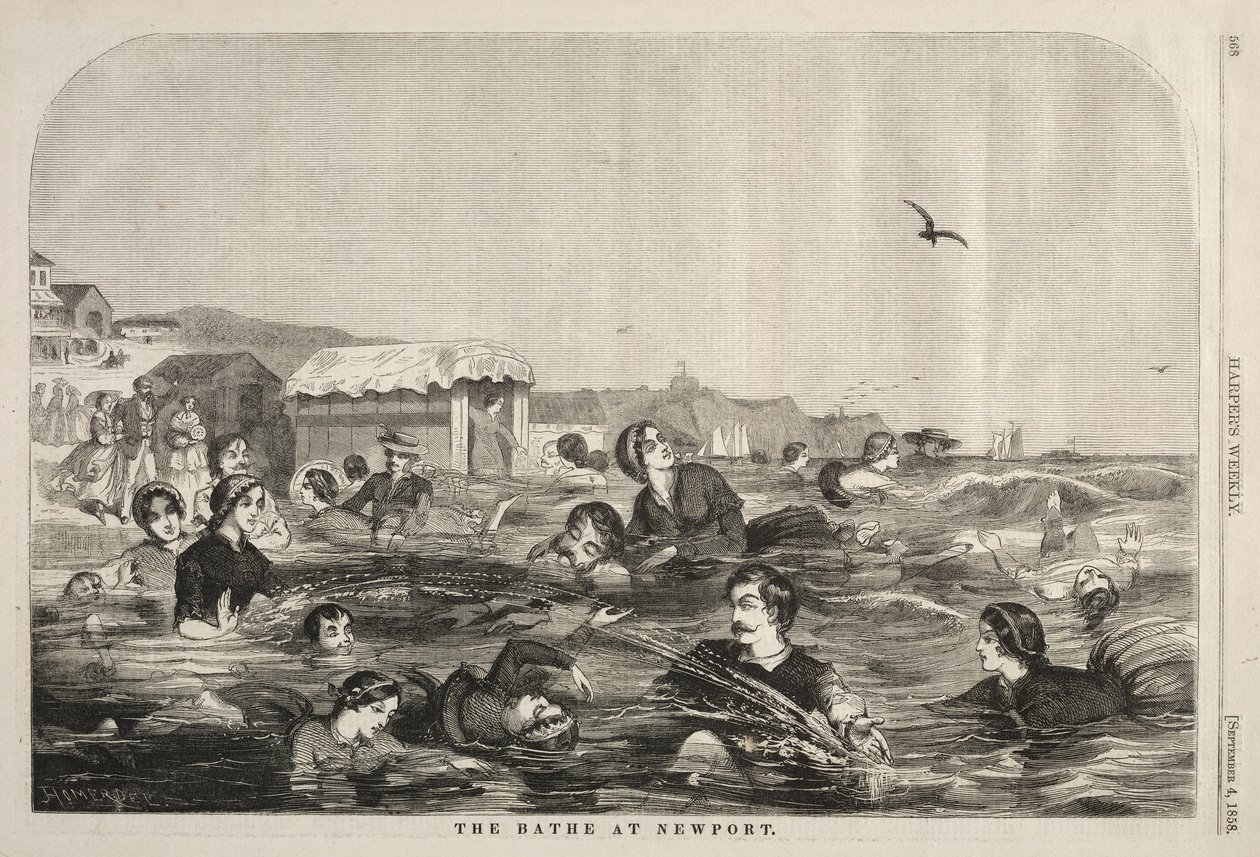 A newporti fürdők alkotó: Winslow Homer