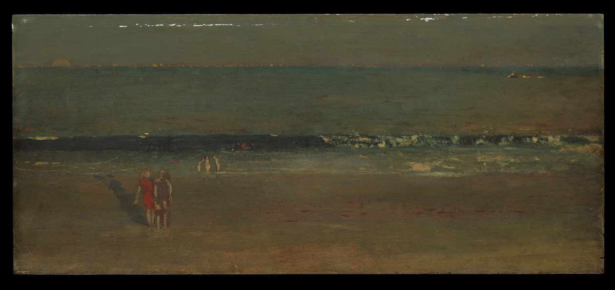 A strand, késő délután alkotó: Winslow Homer