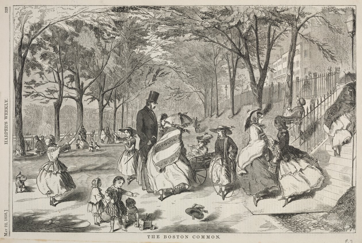 A Boston Common, 1858. alkotó: Winslow Homer