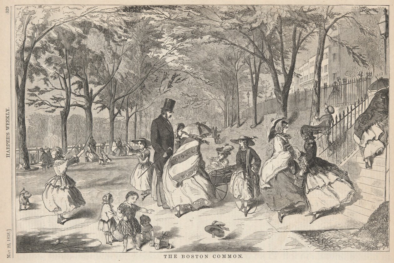 A Boston Common, a Harpertől alkotó: Winslow Homer