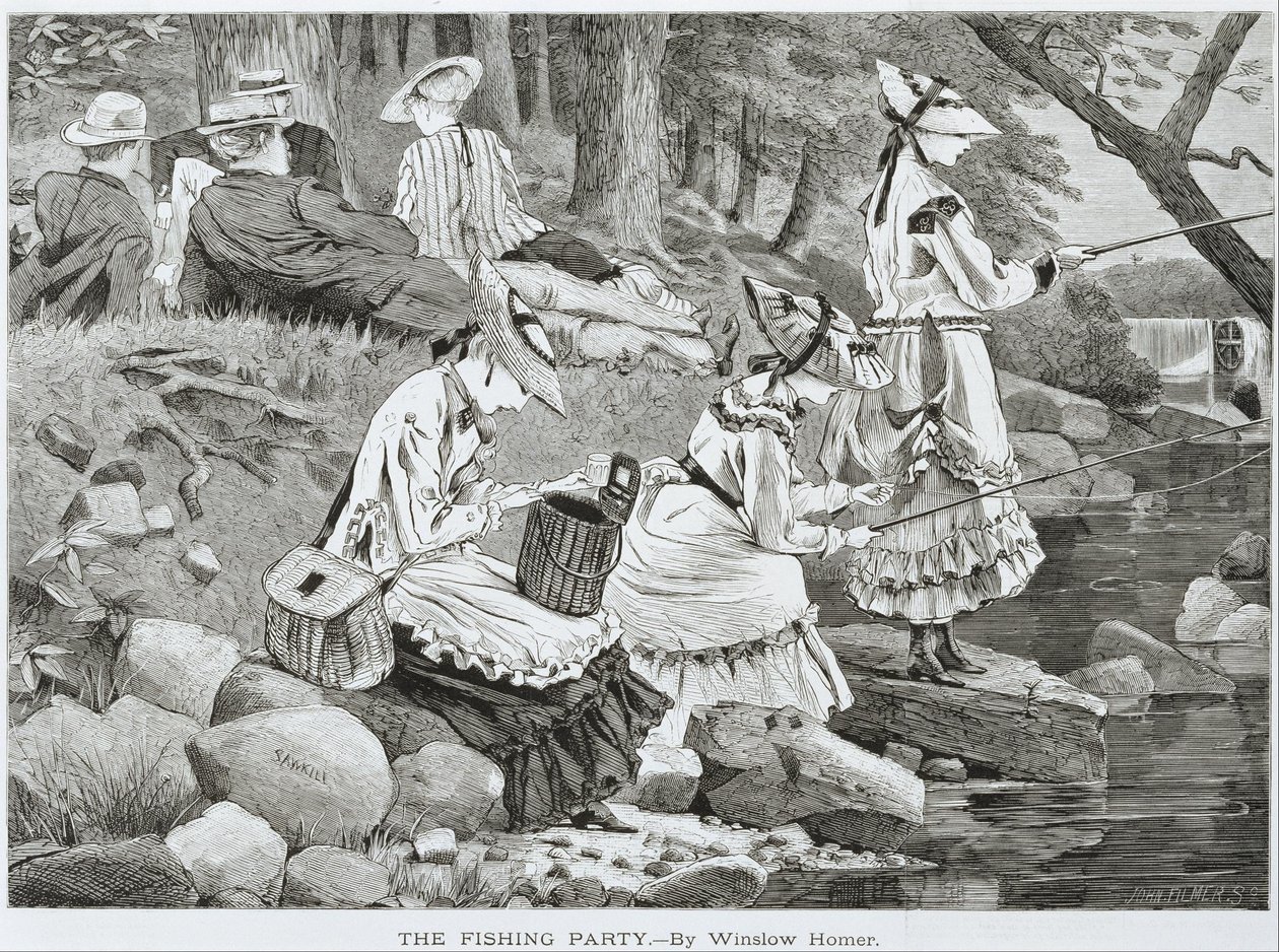 „A horgásztársaság -” alkotó: Winslow Homer