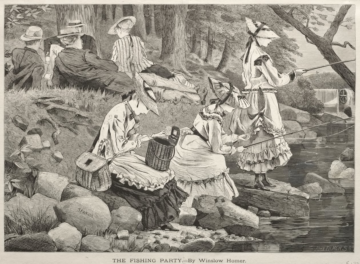 A horgászcsapat alkotó: Winslow Homer
