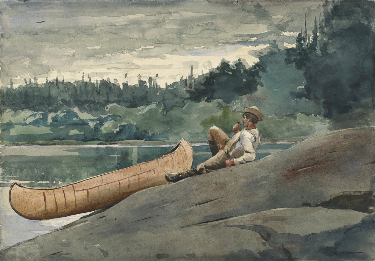 Útmutató, 1895 (akvarell és néhány alárajzolás grafitban szőtt papíron) alkotó: Winslow Homer
