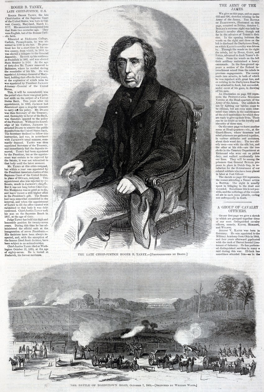 A néhai Roger B. Taney főbíró, a Harper