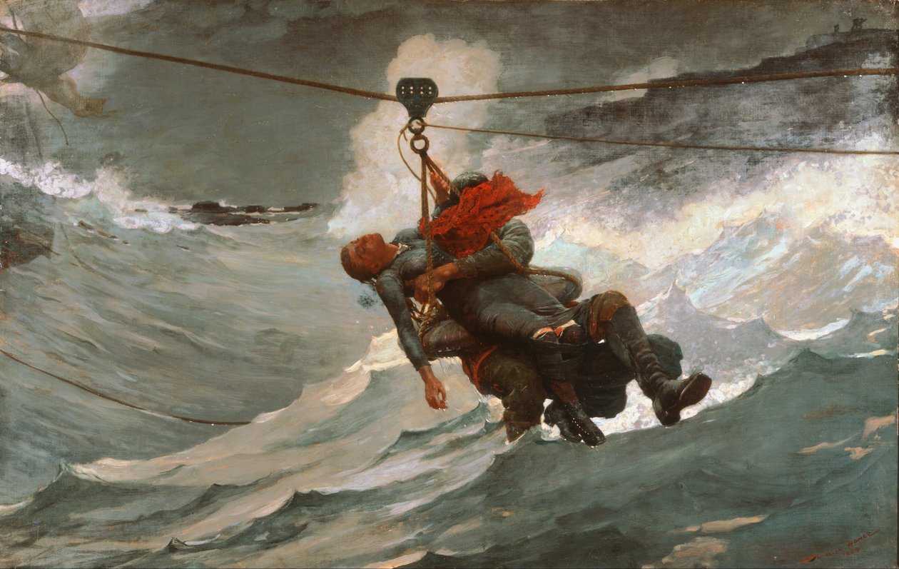 Mentőkötél alkotó: Winslow Homer