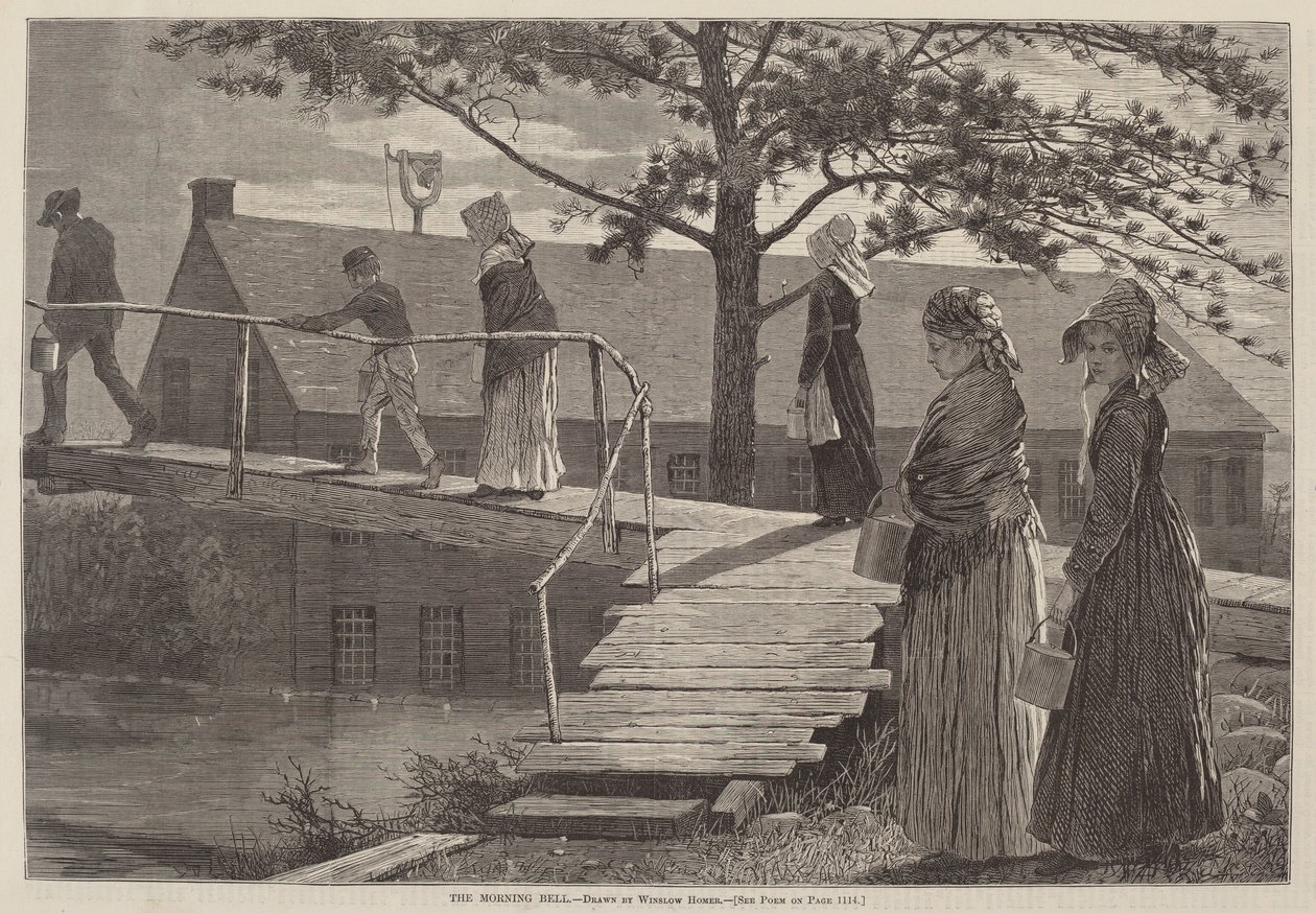 A Reggeli harang 1873-ban jelent meg. alkotó: Winslow Homer