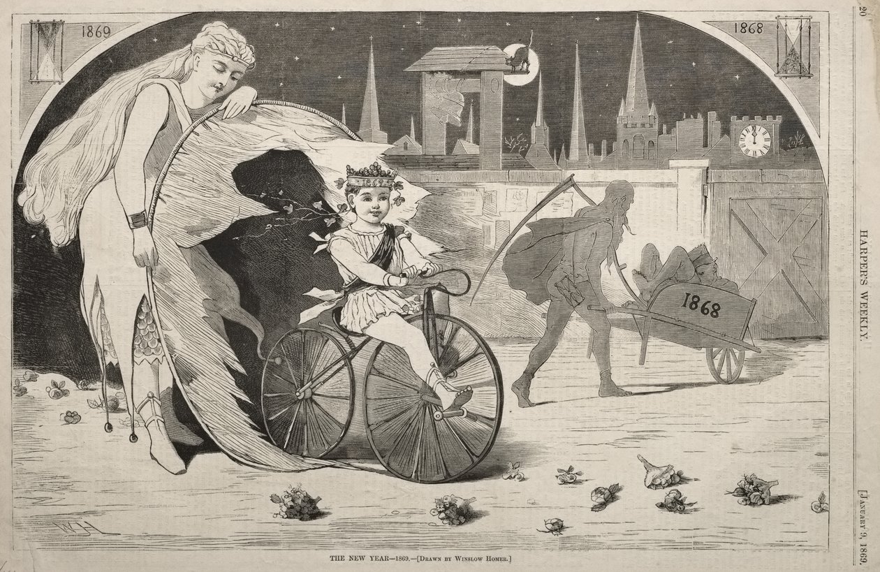 Az új év - 1869 alkotó: Winslow Homer