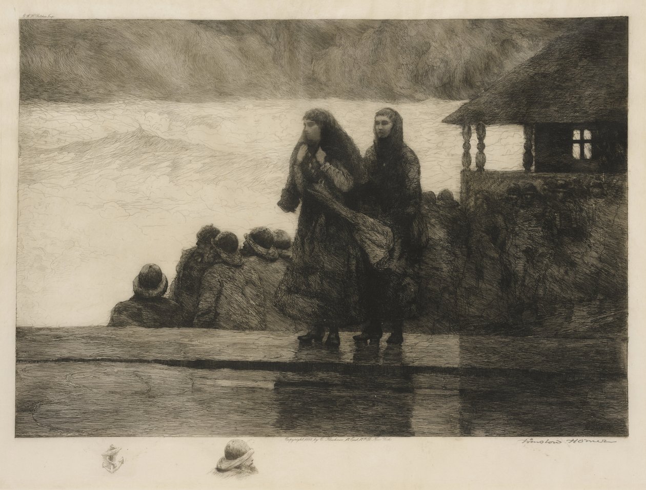 A tenger veszedelmei, 1888 alkotó: Winslow Homer