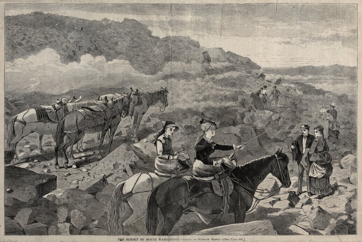 A Mount Washington csúcsa alkotó: Winslow Homer