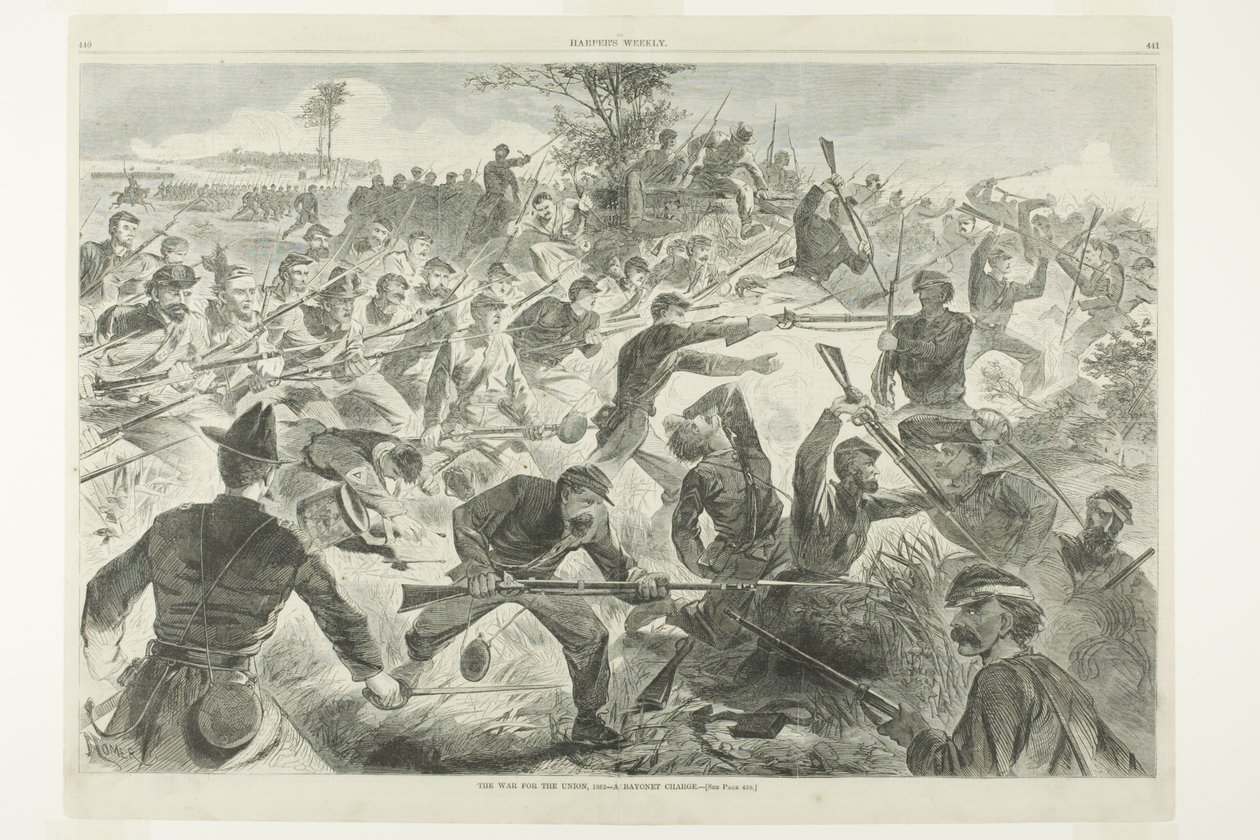 Az Unióért vívott háború, 1862 - Egy szuronyroham alkotó: Winslow Homer