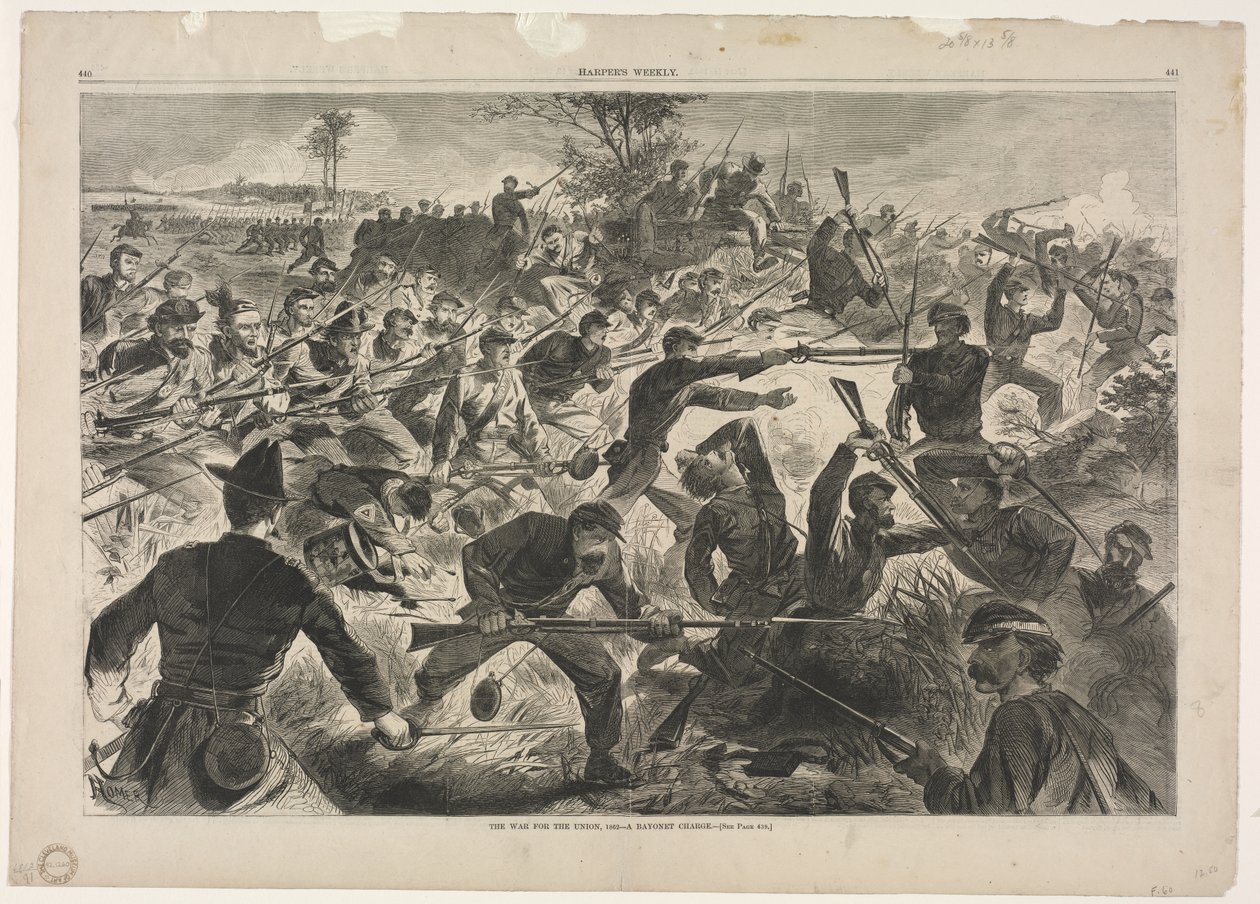 Háború az Unióért, 1862 - Szuronyroham alkotó: Winslow Homer
