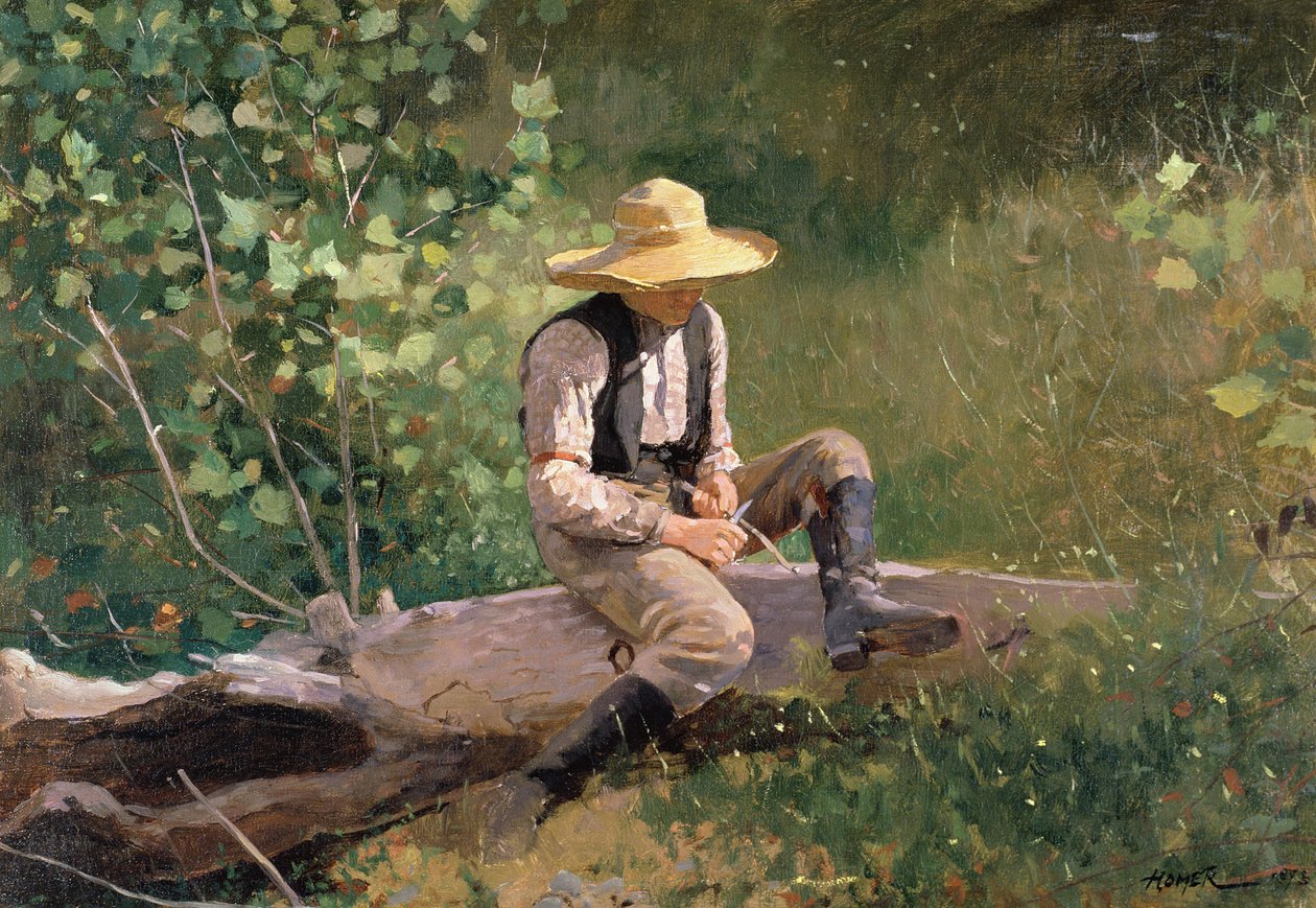 A Whittling fiú, 1873 alkotó: Winslow Homer