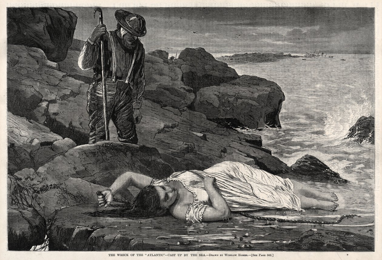 Az „Atlantic” hajótörése – a tenger partra sodorta alkotó: Winslow Homer