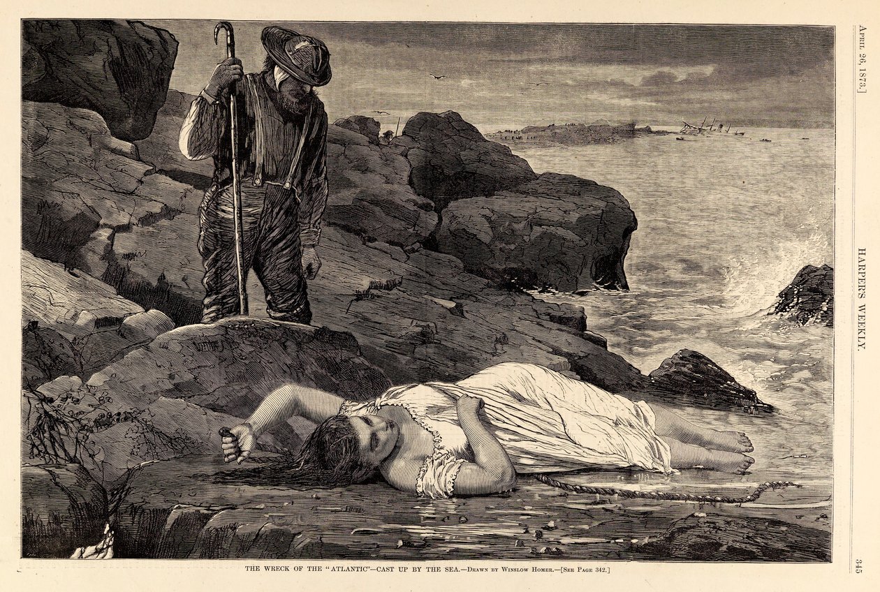 Az "Atlantic" hajótörése - A tenger által feldobott hajó, a Harper