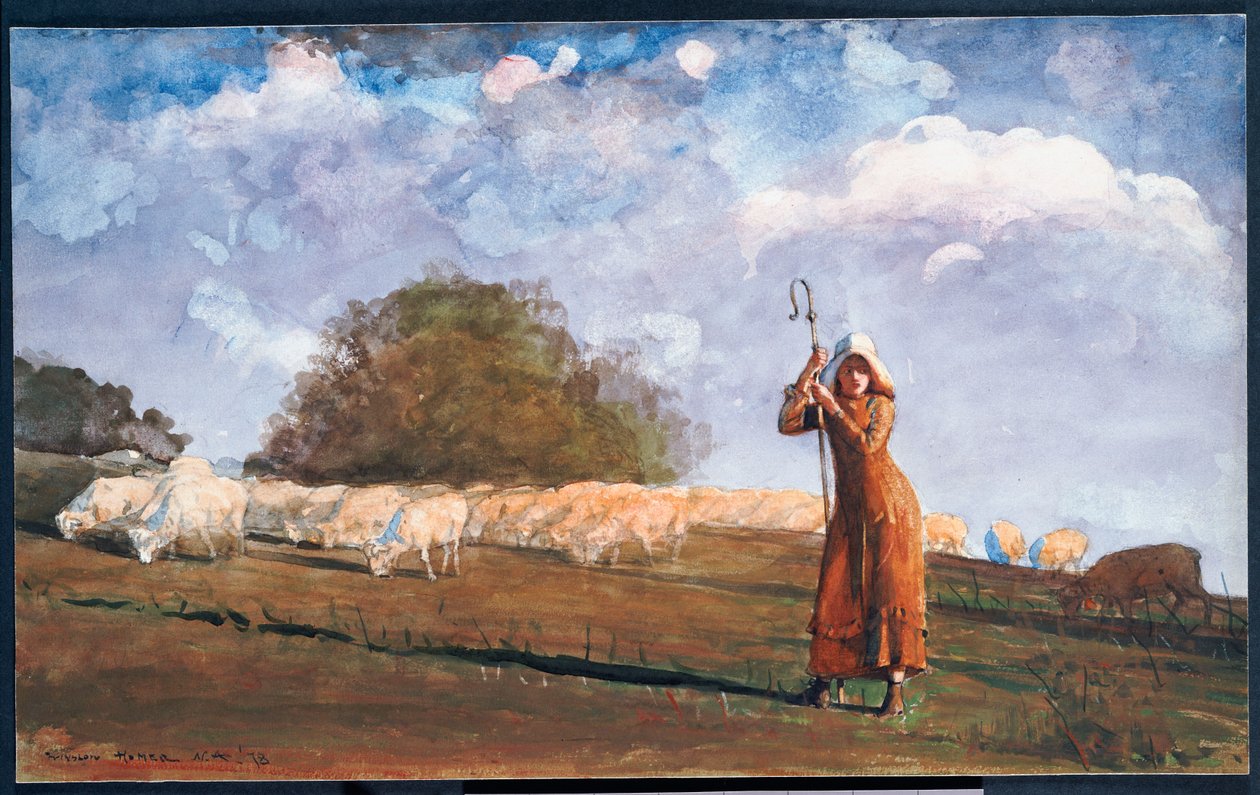 Az ifjú pásztorlány, 1878 alkotó: Winslow Homer