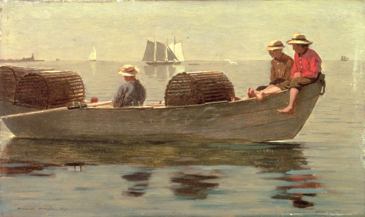 Három fiú egy dórban, 1873 alkotó: Winslow Homer