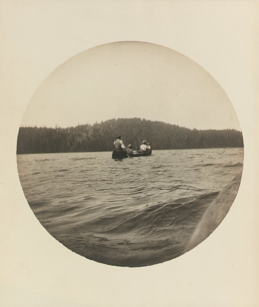 Három kenus, Lake St. John, Quebec tartomány, 1895 körül, 1904 körül (zselatin ezüst nyomat) alkotó: Winslow Homer
