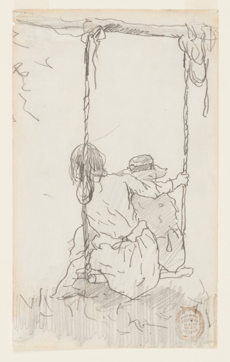 Két lány a hintában alkotó: Winslow Homer