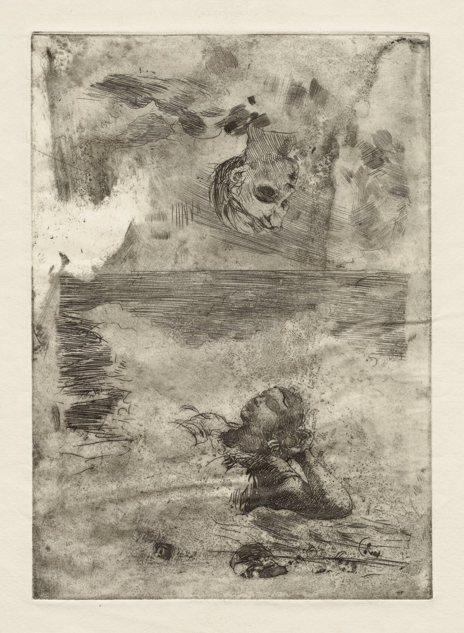 Két fej (tanulmány az „Undertow” nyomán) alkotó: Winslow Homer