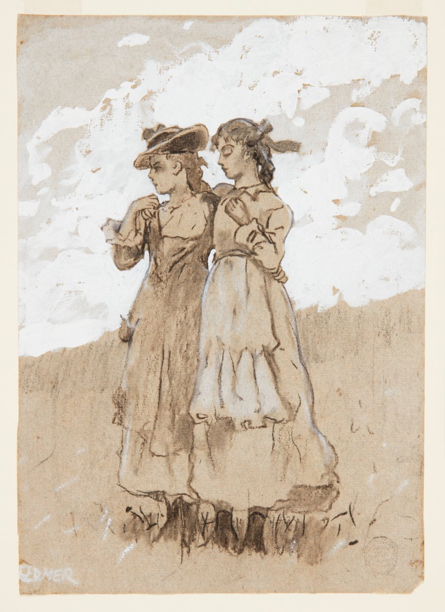 Két fiatal lány alkotó: Winslow Homer