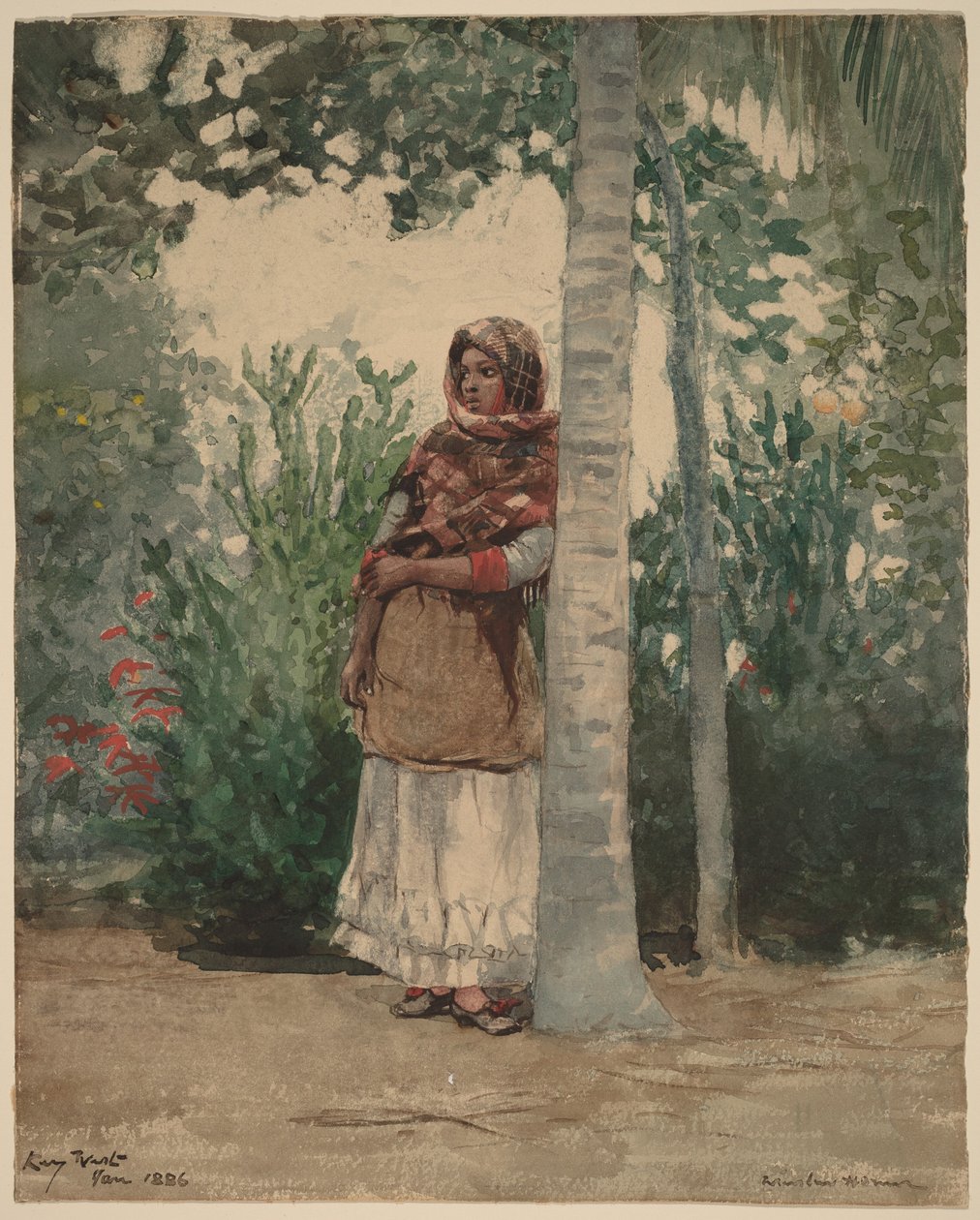 Egy pálmafa alatt alkotó: Winslow Homer
