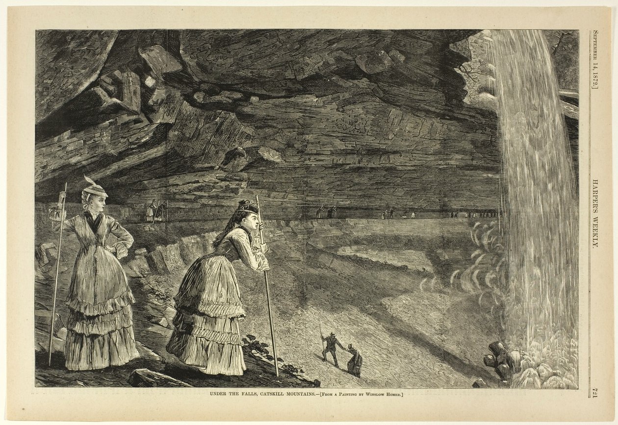 A vízesés alatt, Catskill-hegység alkotó: Winslow Homer
