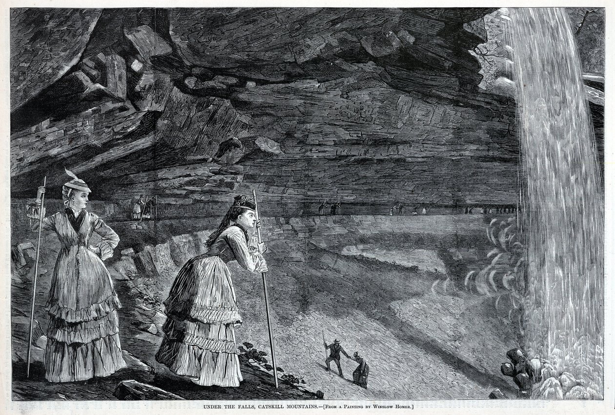 A vízesés alatt, Catskill-hegység, a Harper