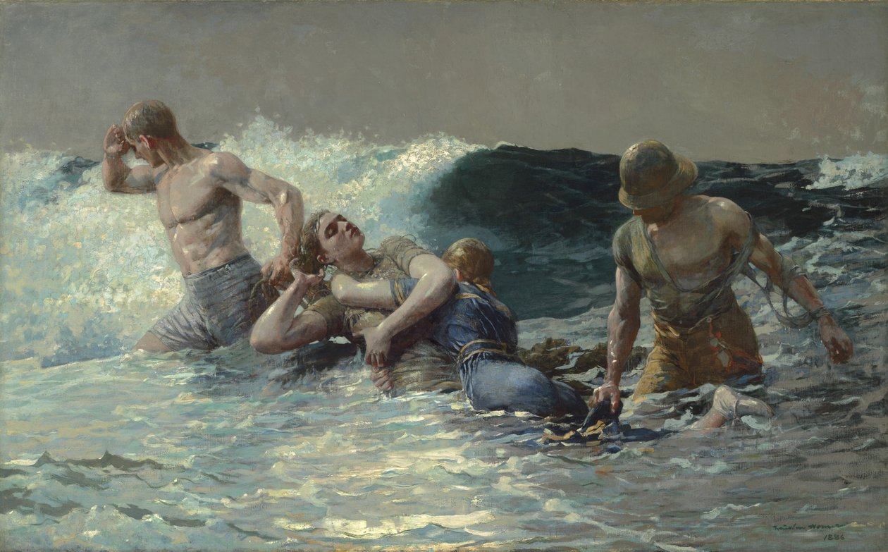 Undertow, 1886 alkotó: Winslow Homer
