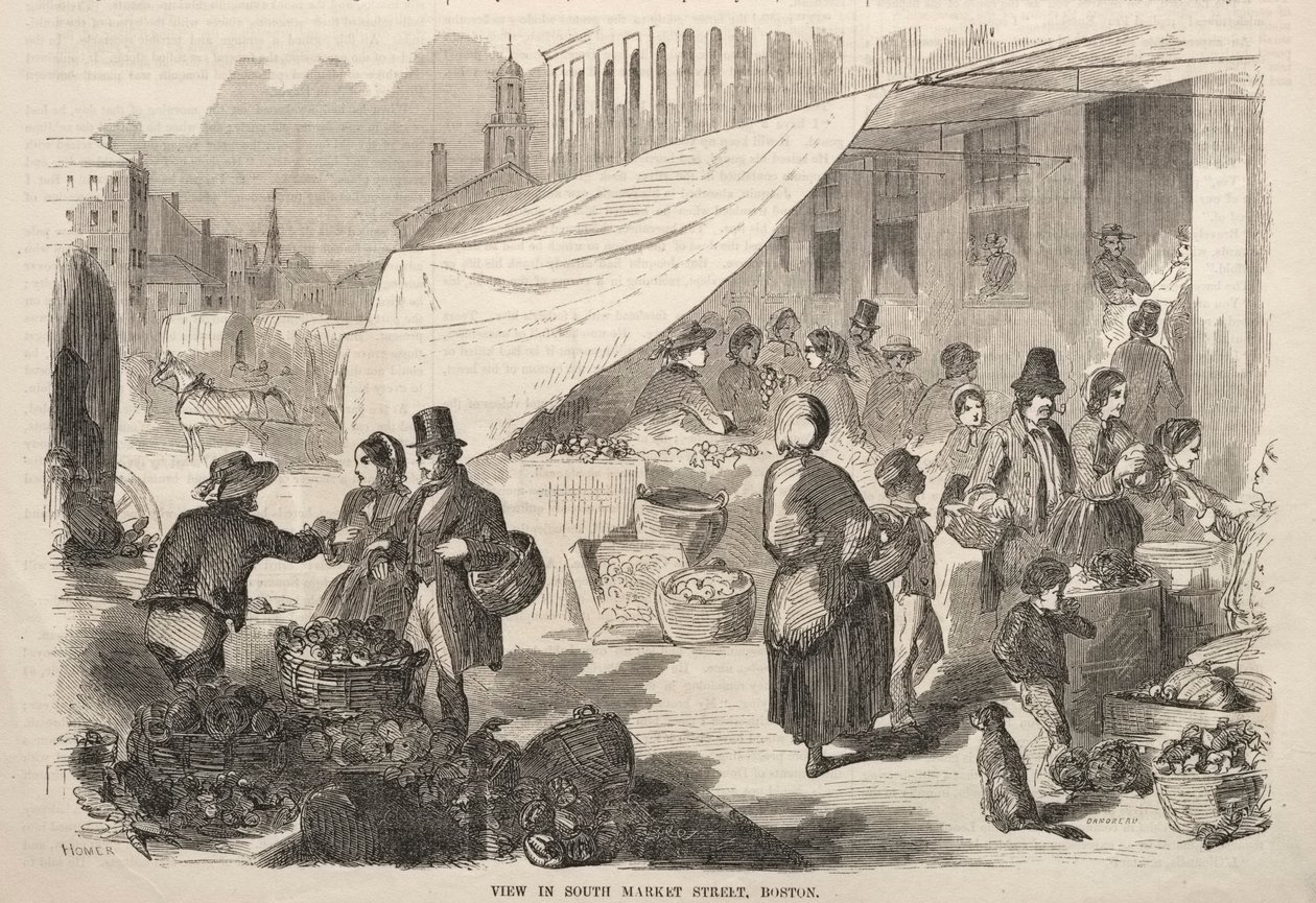 South Market Street, Boston alkotó: Winslow Homer