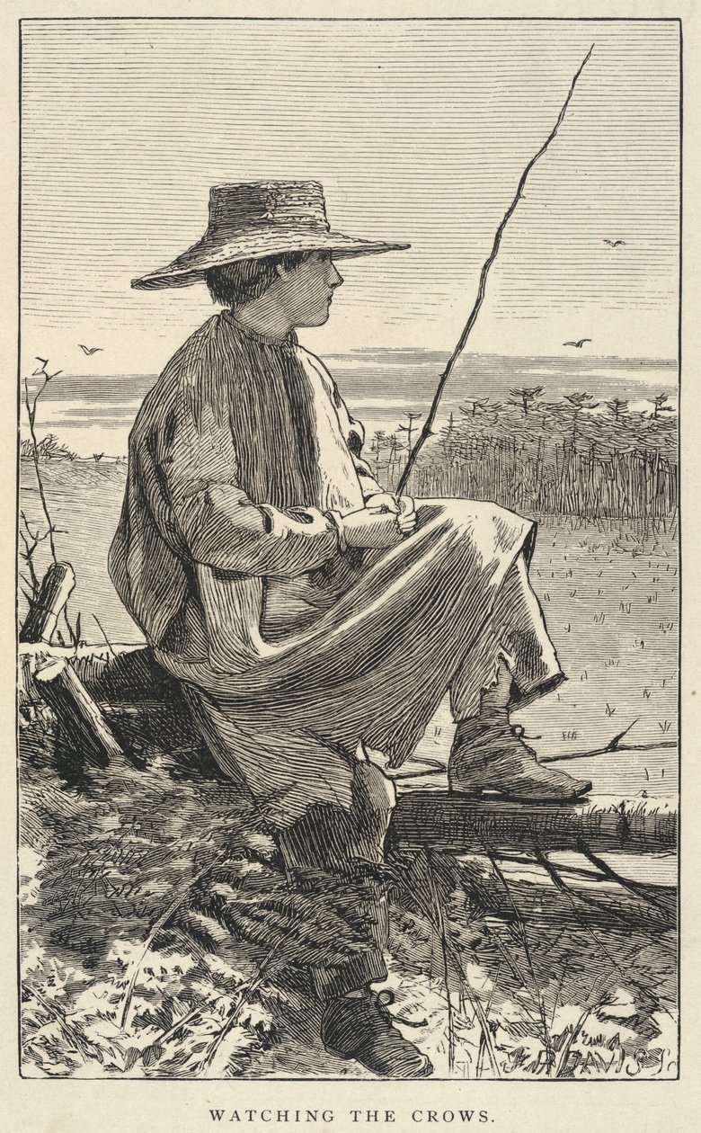 A varjakat figyelve, a Fiataljainkból, 1868. június alkotó: Winslow Homer