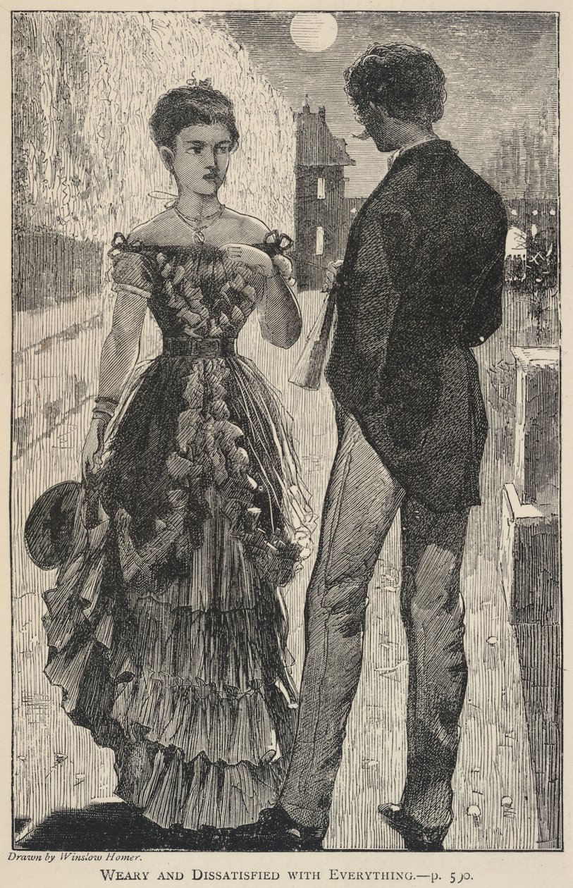 Fáradtan és mindennel elégedetlenül, a The Galaxy 1869. novemberi számából alkotó: Winslow Homer