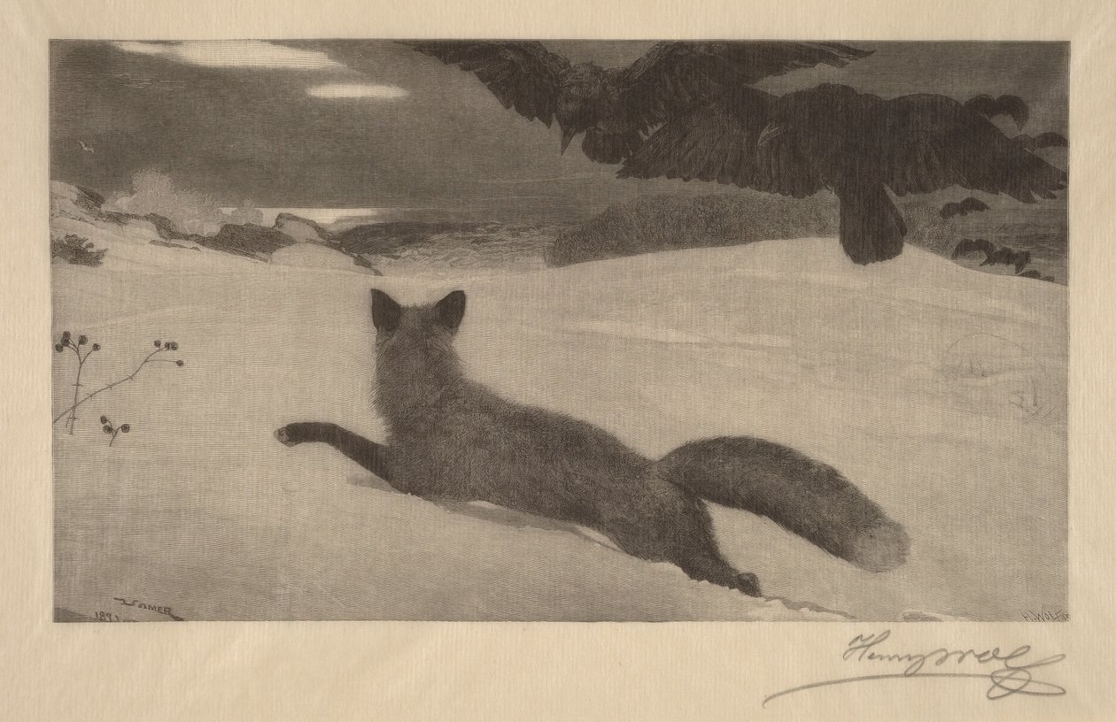 Tél, a rókavadászat alkotó: Winslow Homer