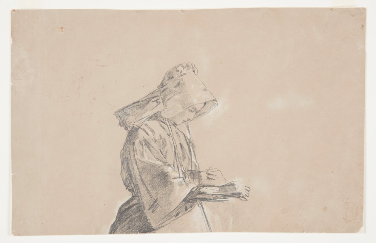 Nő egy Sunbonnetben alkotó: Winslow Homer