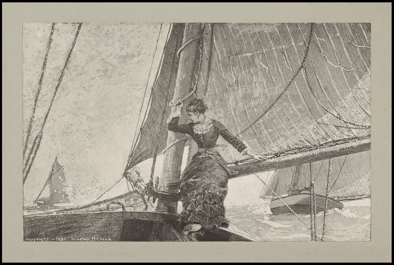 Vitorlás lány, 1880 alkotó: Winslow Homer