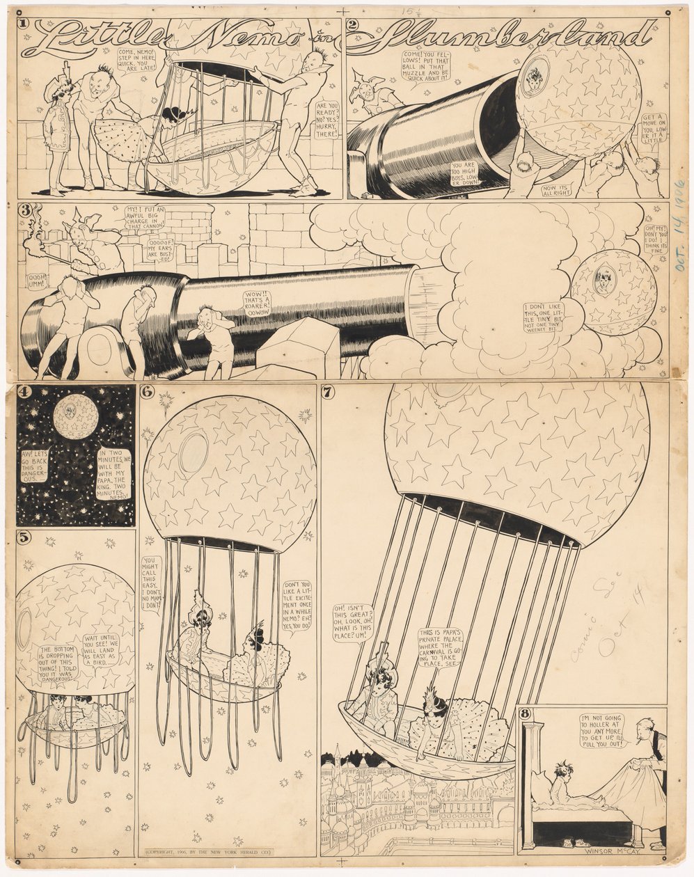 Kis Némó Slumberlandben: "Ezt nem szeretem, egy kicsit, egy pici picit sem" alkotó: Winsor McCay